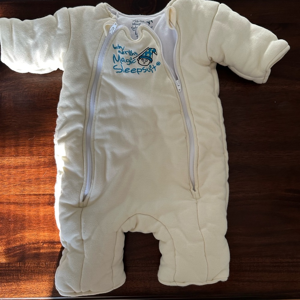 Baby Merlin's Magic Sleepsuit - cream